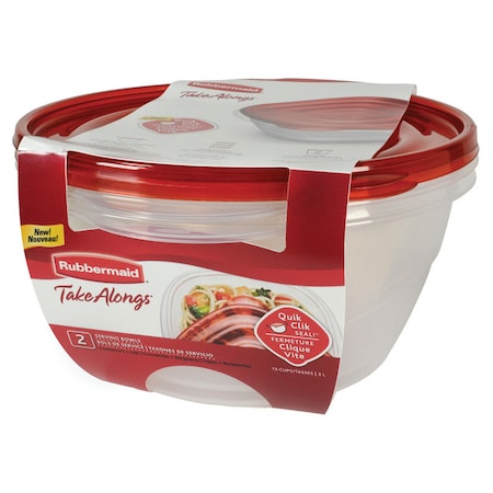 Rubbermaid Rubbermaid 13 cups Clear Food Storage Container 2 pk 2086745